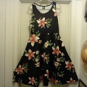 COQUETTE PRETTY GIRL AGNES DORA SLEEVELESS FLORALS MAXI DRESS LG